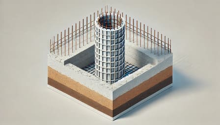 Буронабивные сваи для дома 6×6 м